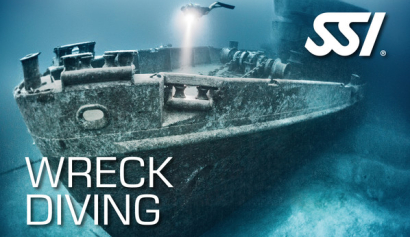Wreek diving SSI kurs med Växjödyksport